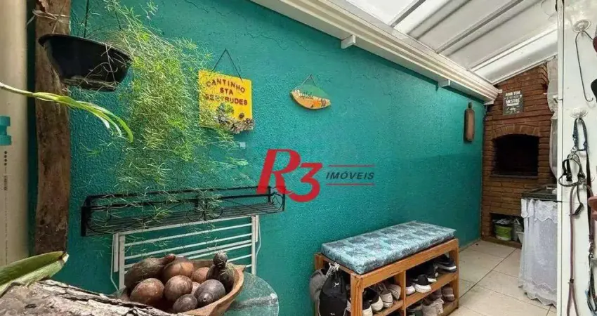 Village com 3 dormitórios à venda, 110 m² por r$ 700.000,00 - josé menino - santos/sp