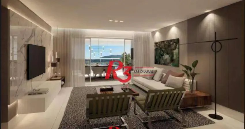 Apartamento com 3 dormitórios à venda, 163 m² por r$ 3.660.000,00 - ponta da praia - santos/sp