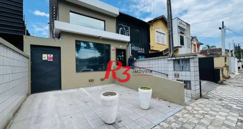 Sobrado para alugar, 350 m² por r$ 7.730,00/mês - vila matias - santos/sp