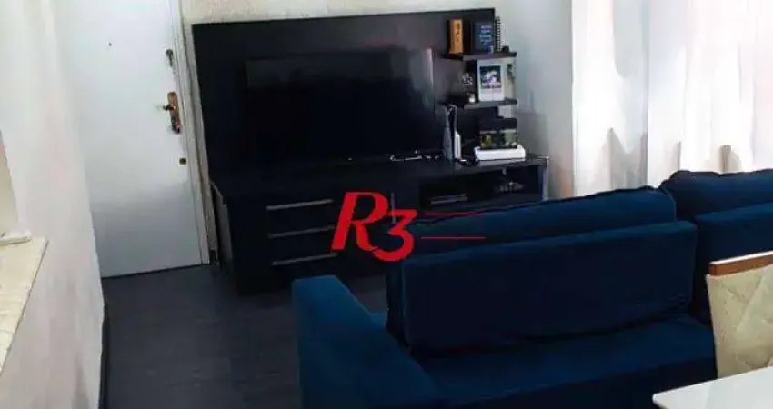 Apartamento com 2 dormitórios à venda, 83 m² por r$ 450.000,00 - encruzilhada - santos/sp