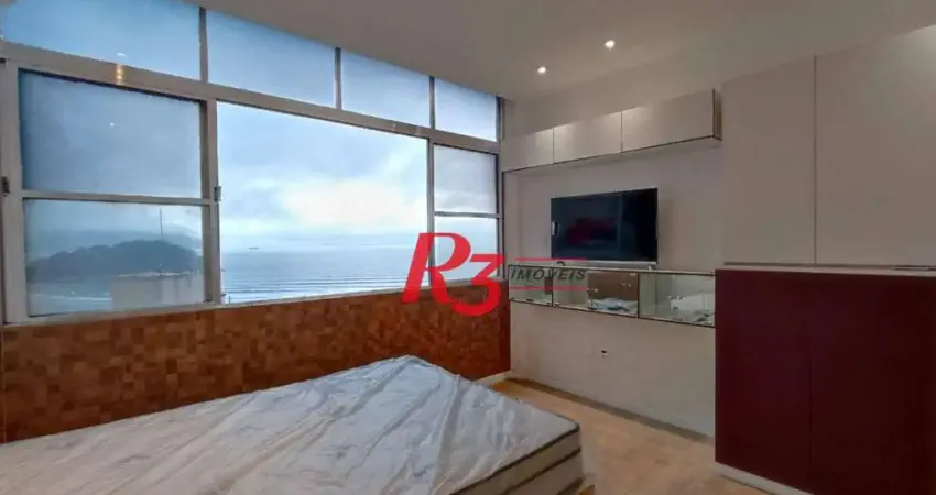 Studio com 1 dormitório para alugar, 28 m² por r$ 3.000,00/mês - itararé - são vicente/sp