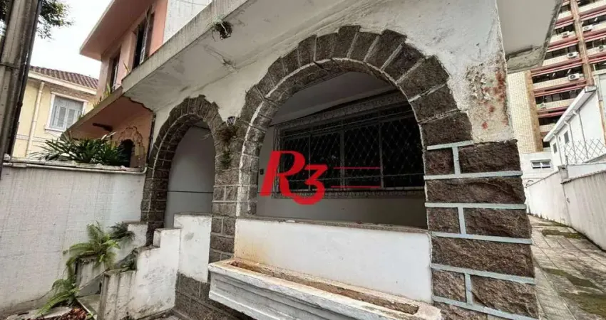 Sobrado com 3 dormitórios para alugar, 235 m² por r$ 15.900,00/mês - gonzaga - santos/sp