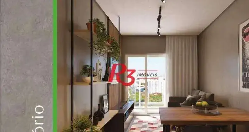 Apartamento com 1 dormitório à venda, 38 m² por r$ 499.000,00 - macuco - santos/sp