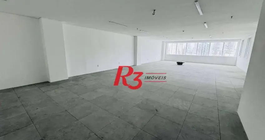 Sala para alugar, 138 m² por r$ 12.851,93/mês - gonzaga - santos/sp