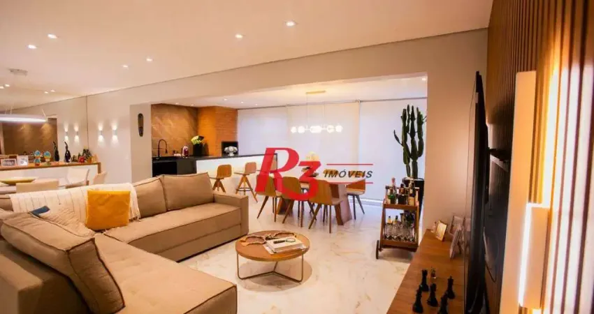 Apartamento à venda, 132 m² por r$ 2.150.000,00 - ponta da praia - santos/sp