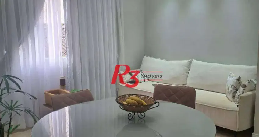 Apartamento à venda, 58 m² por r$ 490.000,00 - encruzilhada - santos/sp