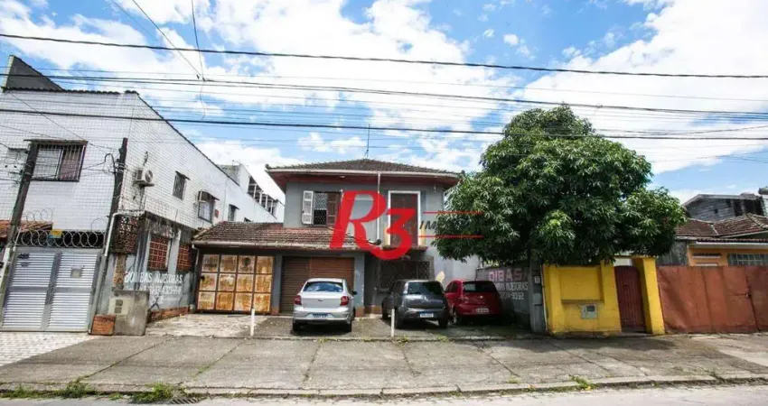 Terreno à venda, 600 m² por r$ 1.800.000,00 - macuco - santos/sp