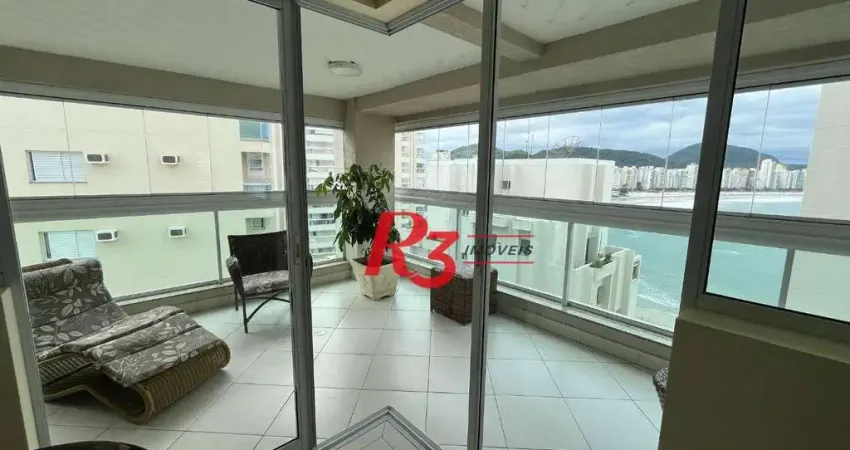 Apartamento com 3 dormitórios para alugar, 156 m² por r$ 10.000,00/mês - astúrias - praia - guarujá/sp