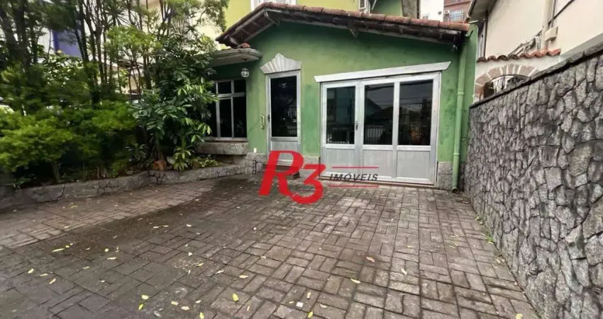 Casa com 3 dormitórios para alugar, 283 m² por r$ 12.000,00/mês - macuco - santos/sp
