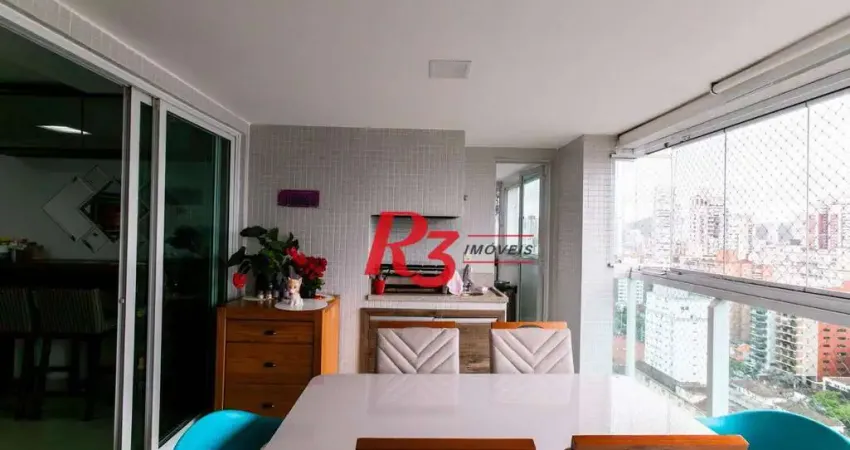 Apartamento à venda, 125 m² por r$ 1.750.000,00 - boqueirão - santos/sp