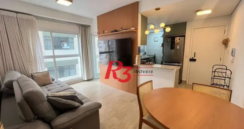 Apartamento com 2 dormitórios para alugar, 82 m² por r$ 7.800,00/ano - aparecida - santos/sp