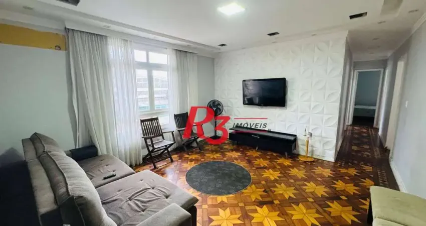 Apartamento com 3 dormitórios para alugar, 105 m² por r$ 4.119,00/mês - aparecida - santos/sp