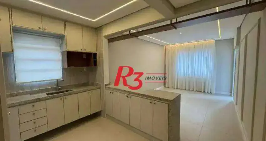Apartamento com 2 dormitórios à venda, 93 m² por r$ 650.000,00 - boqueirão - santos/sp