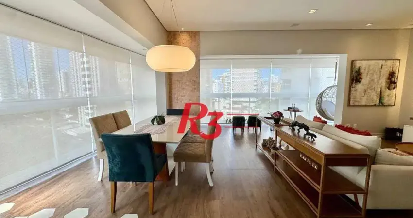 Apartamento com 3 dormitórios, 160 m² - venda por r$ 2.150.000,00 ou aluguel por r$ 15.764,00/mês - boqueirão - santos/sp