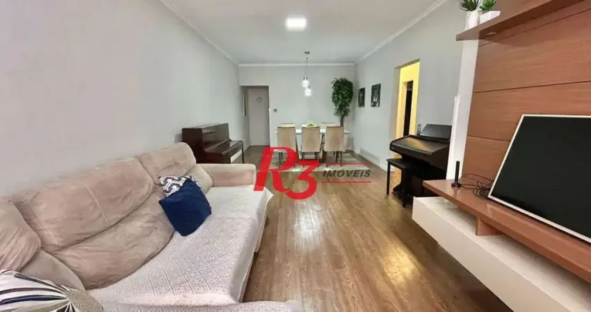 Apartamento com 3 dormitórios à venda, 108 m² por r$ 610.000,00 - campo grande - santos/sp