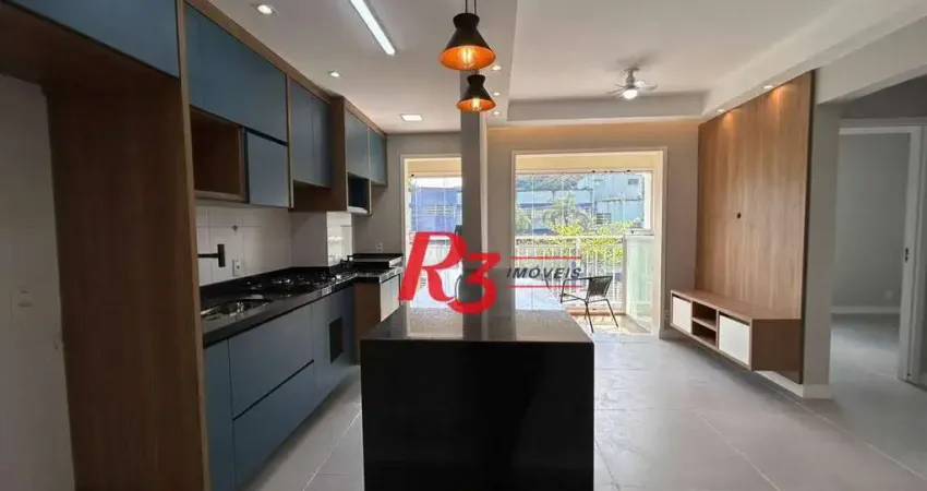 Apartamento com 2 dormitórios à venda, 52 m² por r$ 400.000,00 - morro nova cintra - santos/sp