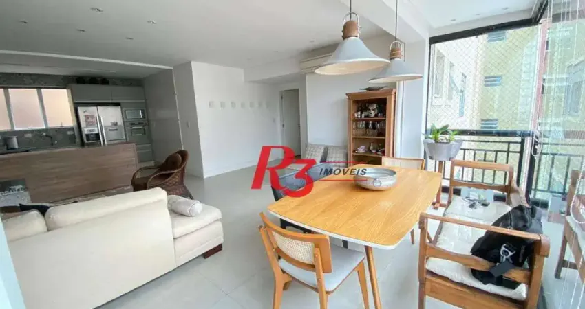 Apartamento com 3 dormitórios à venda, 138 m² por R$ 1.810.000,00 - Gonzaga - Santos/SP