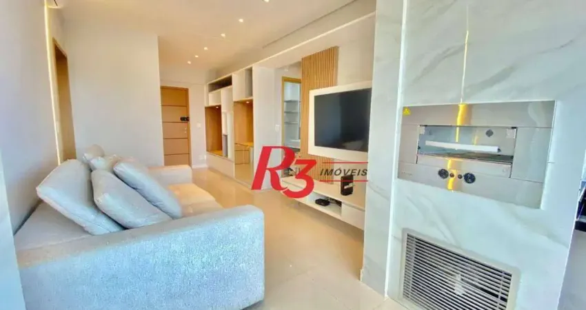 Apartamento com 2 dormitórios à venda, 66 m² por r$ 930.000,00 - boqueirão - santos/sp