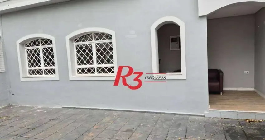 Casa com 3 dormitórios, 180 m² - venda por r$ 1.300.000,00 ou aluguel por r$ 8.000,00/mês - embaré - santos/sp