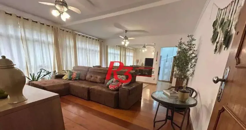 Apartamento à venda, 133 m² por r$ 800.000,00 - gonzaga - santos/sp