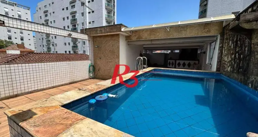 Sobrado com 3 dormitórios à venda, 329 m² por r$ 2.500.000,00 - ponta da praia - santos/sp