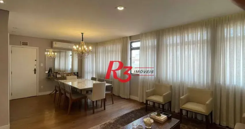 Apartamento com 3 dormitórios à venda, 132 m² por r$ 1.100.000,00 - boqueirão - santos/sp