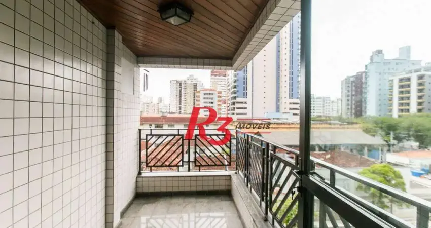 Apartamento com 3 dormitórios para alugar, 110 m² por r$ 5.000,00/mês - pompéia - santos/sp