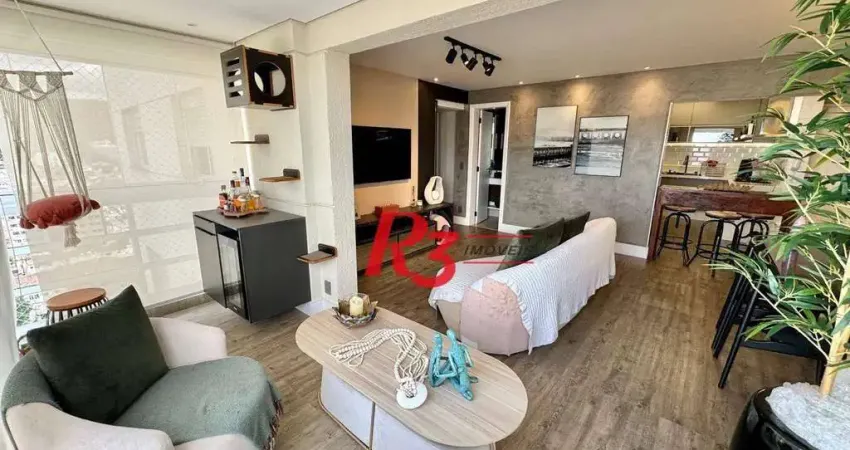 Apartamento com 2 dormitórios à venda, 96 m² por r$ 1.100.000,00 - vila belmiro - santos/sp