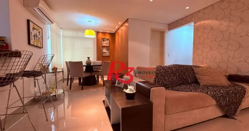 Apartamento com 2 dormitórios à venda, 89 m² por r$ 850.000,00 - gonzaga - santos/sp