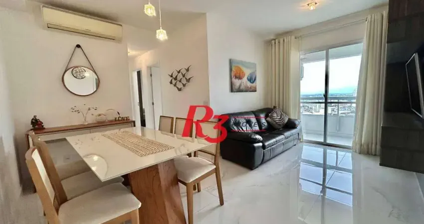 Apartamento com 2 dormitórios à venda, 70 m² por r$ 670.000,00 - centro - são vicente/sp