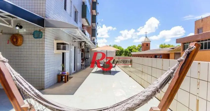 Apartamento garden com 2 dormitórios à venda, 191 m² por r$ 770.000,00 - aparecida - santos/sp