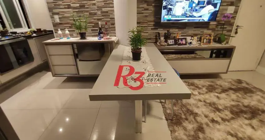 Apartamento com 2 dormitórios à venda, 72 m² por r$ 480.000,00 - encruzilhada - santos/sp