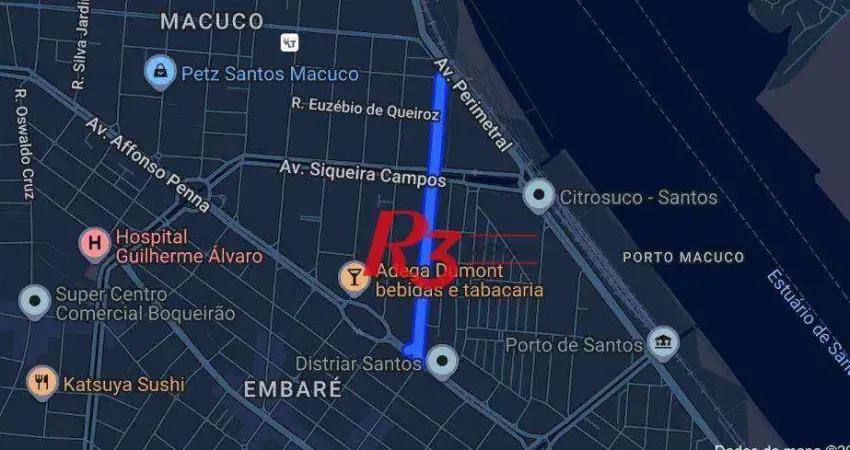 Terreno à venda, 1175 m² por r$ 2.544.000,00 - macuco - santos/sp