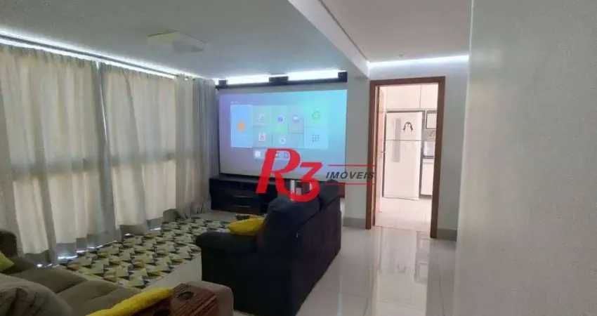 Apartamento com 3 dormitórios à venda, 104 m² por r$ 830.000,00 - marapé - santos/sp