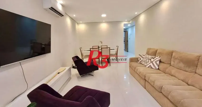 Apartamento com 3 dormitórios à venda, 127 m² por r$ 1.400.000,00 - gonzaga - santos/sp