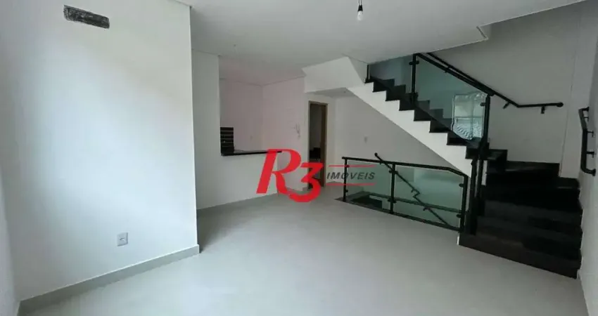 Casa com 2 dormitórios à venda, 90 m² por r$ 720.000,00 - marapé - santos/sp