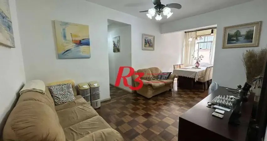 Apartamento com 3 dormitórios à venda, 90 m² por r$ 560.000,00 - boqueirão - santos/sp