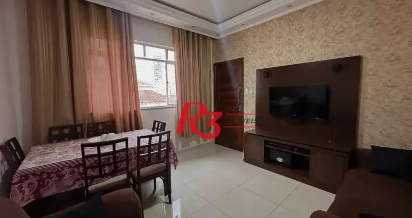 Apartamento com 2 dormitórios à venda, 72 m² por r$ 320.000,00 - marapé - santos/sp