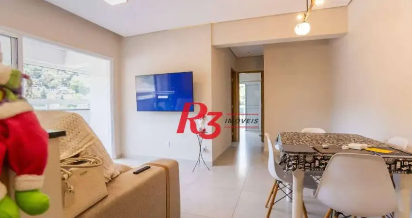 Apartamento à venda, 64 m² por r$ 600.000,00 - marapé - santos/sp