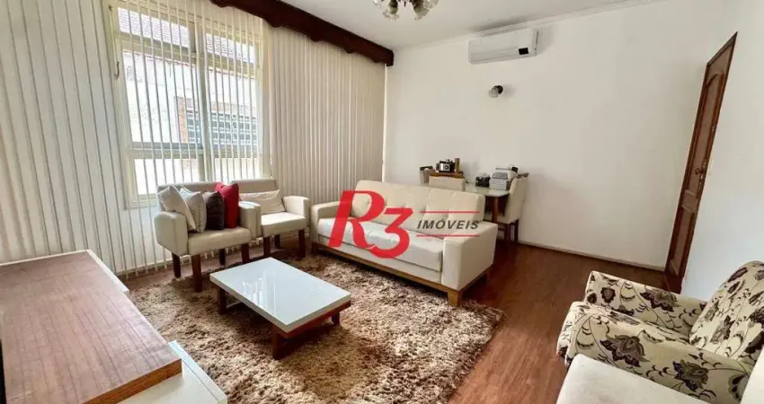 Apartamento com 2 dormitórios à venda, 95 m² por r$ 460.000,00 - boqueirão - santos/sp