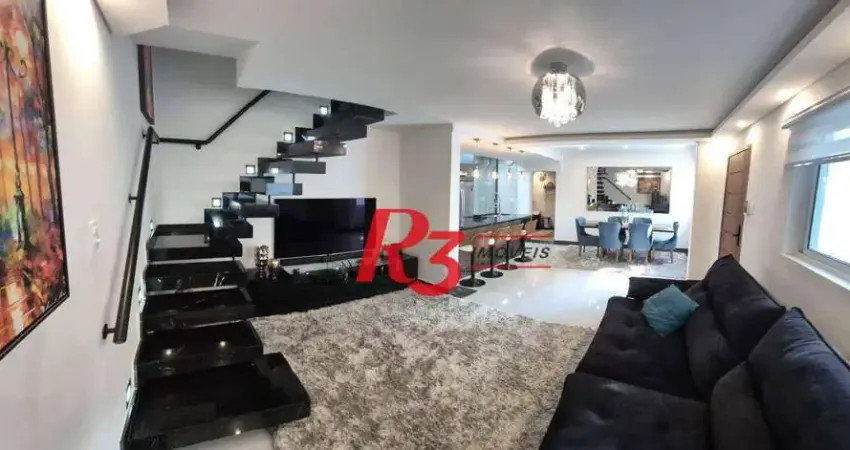 Sobrado com 2 dormitórios à venda, 156 m² por r$ 1.365.000,00 - embaré - santos/sp