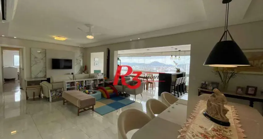 Apartamento à venda, 155 m² por r$ 2.380.000,00 - embaré - santos/sp