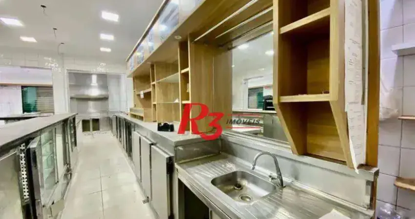 Loja para alugar, 160 m² por r$ 12.000,00/mês - embaré - santos/sp