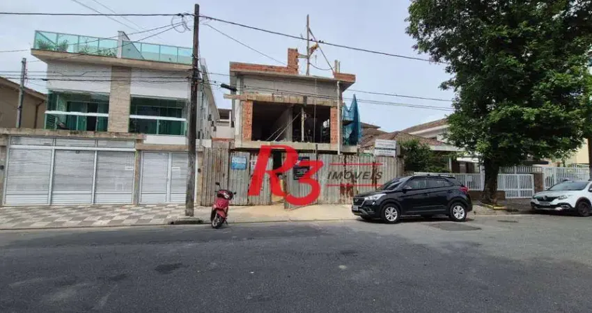 Casa com 3 dormitórios à venda, 155 m² por r$ 1.300.000,00 - embaré - santos/sp