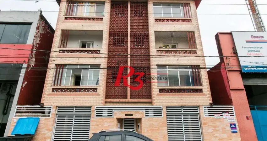 Apartamento com 2 dormitórios à venda, 90 m² por r$ 300.000,00 - macuco - santos/sp