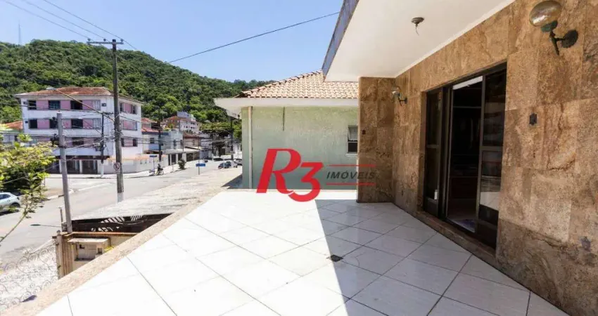 Sobrado com 3 dormitórios à venda, 400 m² por r$ 1.805.000,00 - marapé - santos/sp