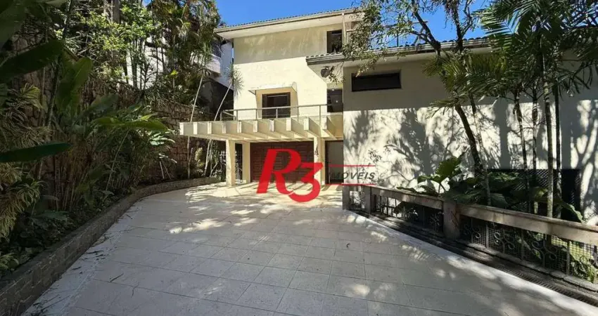 Casa com 5 dormitórios para alugar, 1000 m² por r$ 25.000,00/mês - marapé - santos/sp