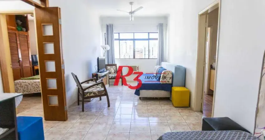 Apartamento com 1 dormitório à venda, 63 m² por r$ 730.000,00 - boqueirão - santos/sp