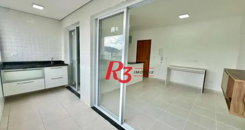 Apartamento com 2 dormitórios à venda, 59 m² por r$ 535.000,00 - macuco - santos/sp
