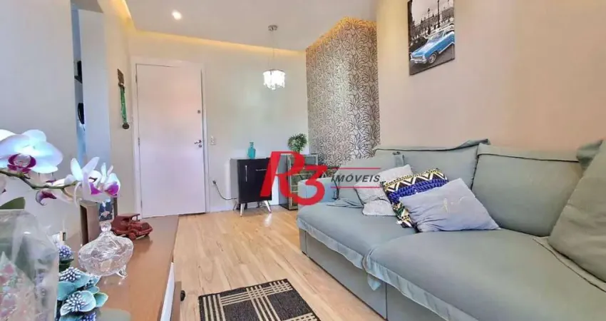 Apartamento com 2 dormitórios à venda, 49 m² por r$ 320.000,00 - castelo - santos/sp